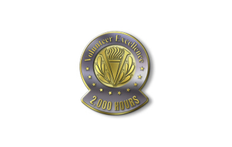 Volunteer Excellence - 2000 Hours Volunteer Excellence - 2000 Hours